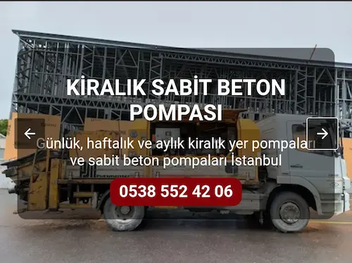 Öztürk Beton Pompası Web Sitesi Görseli
